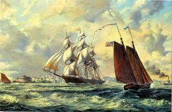 unknow artist Seascape, boats, ships and warships. 53